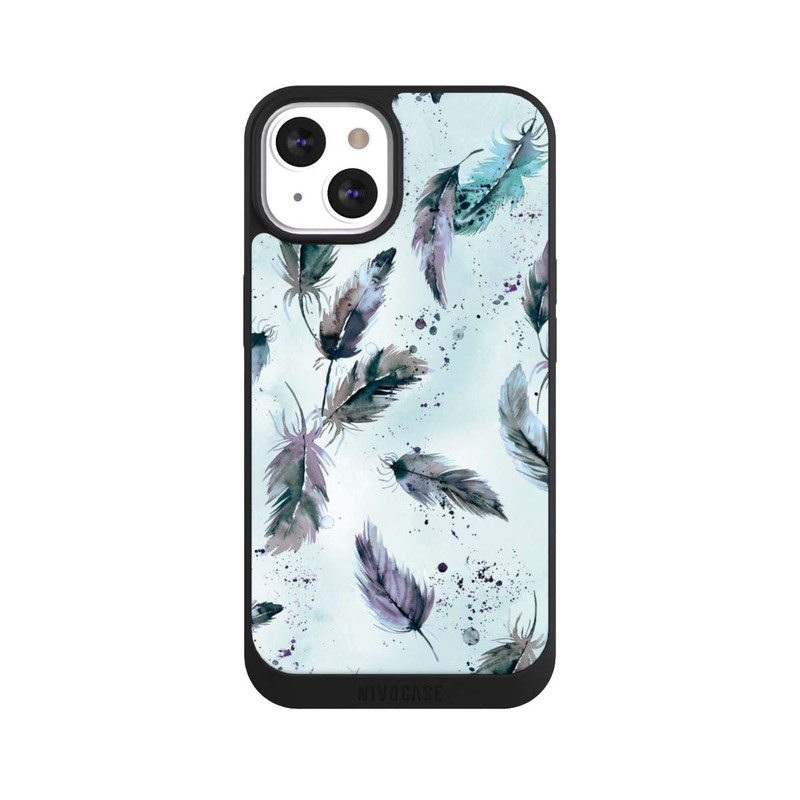 iPhone 13 NIVOpure Plumes Magiques Bleu Doux