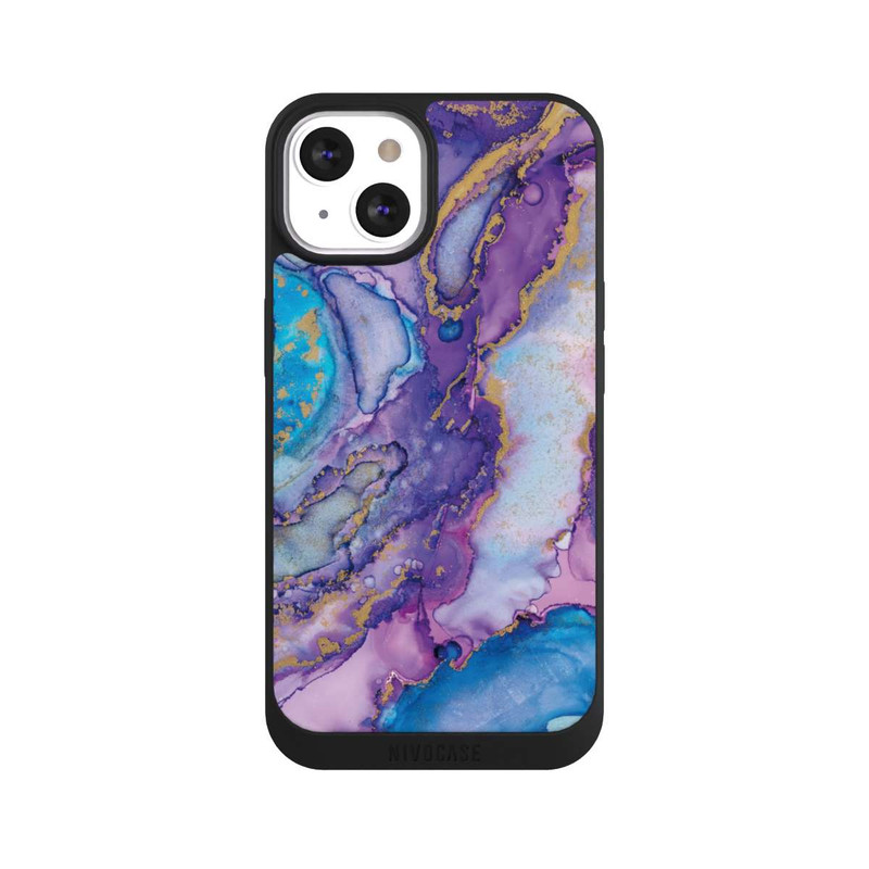 iPhone 13 NIVOpure Strudel lila und blau