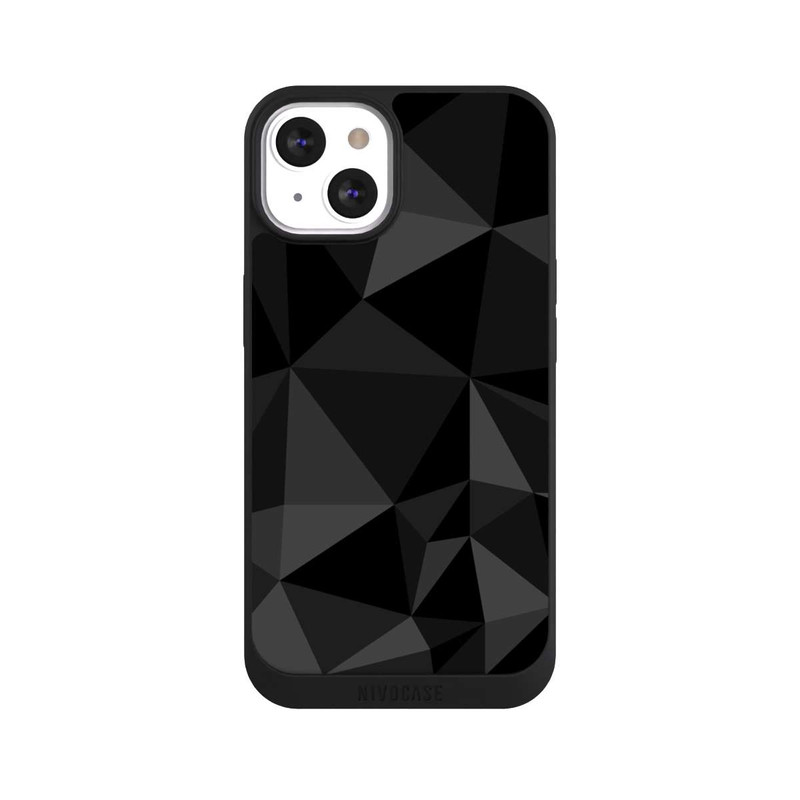 iPhone 13 NIVOpure Motif Polygone Noir