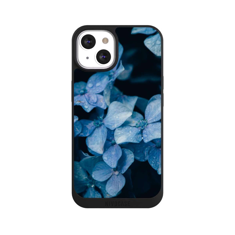 iPhone 13 NIVOpure Fleurs bleues 2