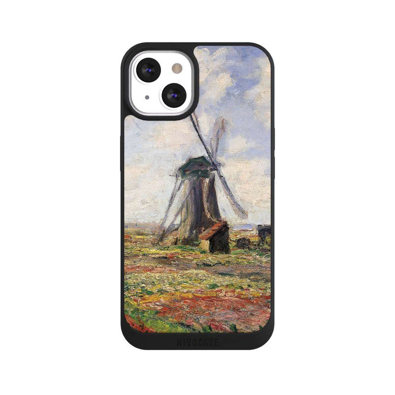 iPhone 13 NIVOpure Tulip Fields with the Rijnsburg Windmil by Claude Monet