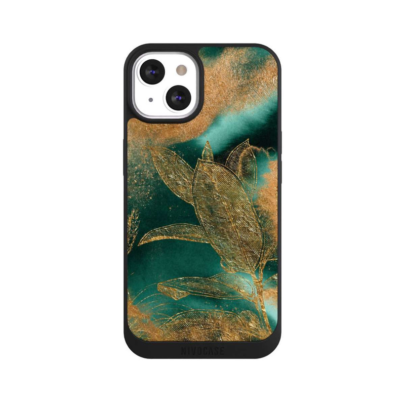iPhone 13 NIVOpure Gold und Grün Natur