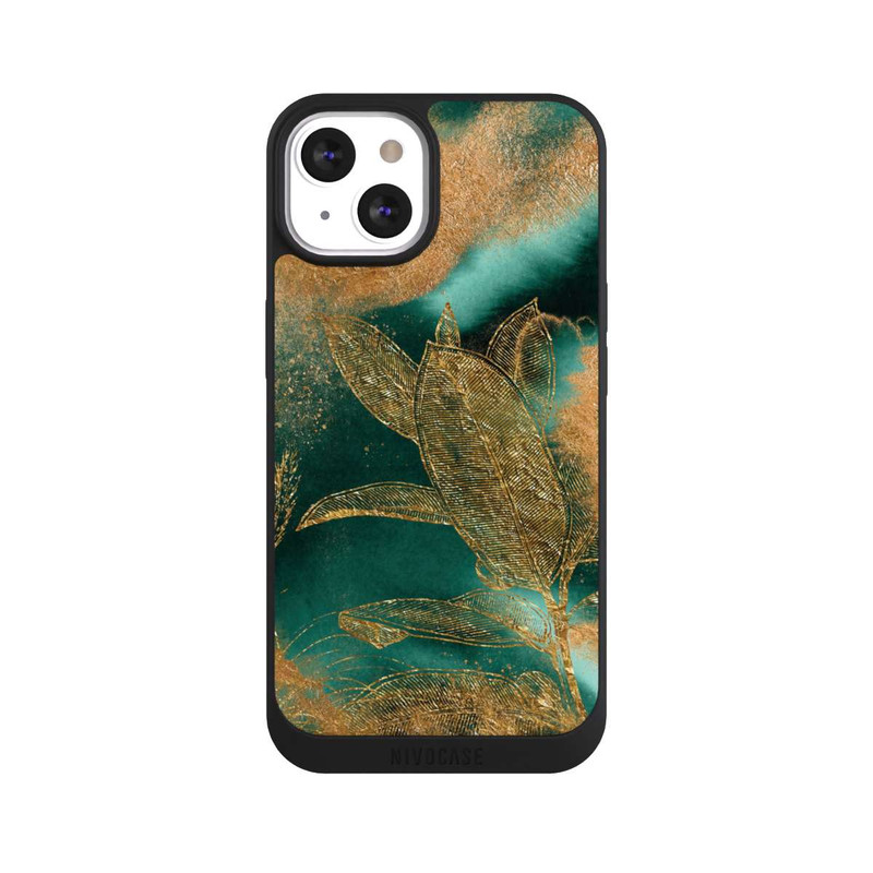 iPhone 13 NIVOpure Gold und Grün Natur