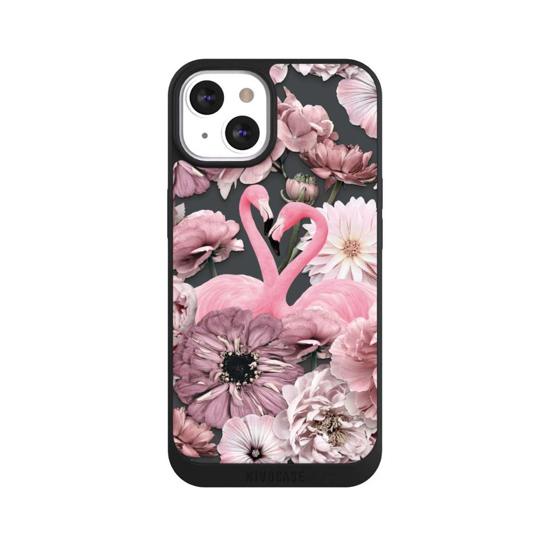 iPhone 13 NIVOpure Flamingos in Blumen Muster