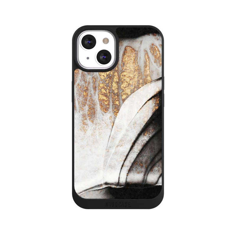 iPhone 13 NIVOpure Veines noires et dorées