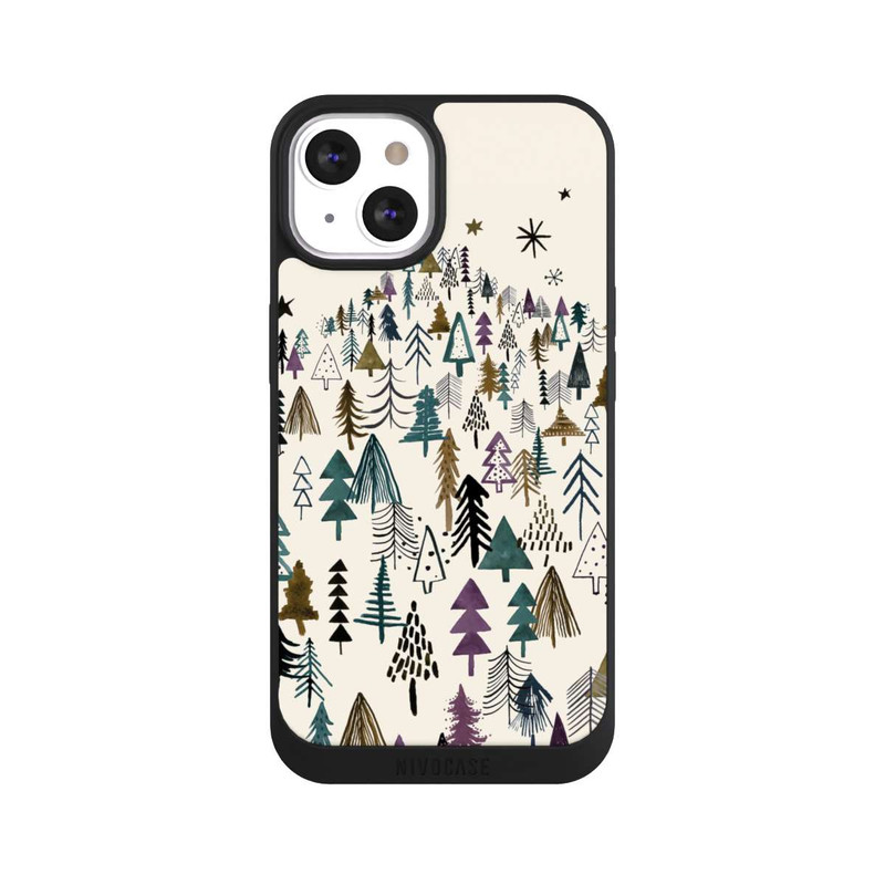 iPhone 13 NIVOpure Bergbäume Wald Lila