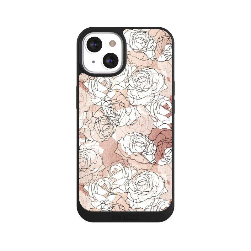 iPhone 13 NIVOpure Blooming Roses Line Art