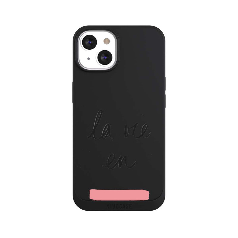 iPhone 13 NIVOpure La vie en Pink Transparent