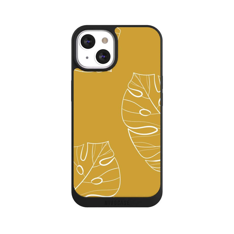 iPhone 13 NIVOpure Leaves Mustard Background