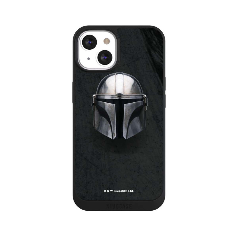 iPhone 13 NIVOpure Schwarzer Mandalorianer Helm