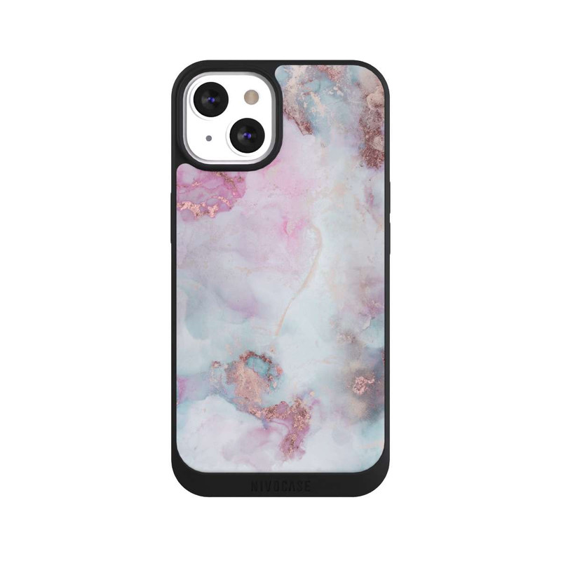 iPhone 13 NIVOpure Encre Alcool Marbre Bleu