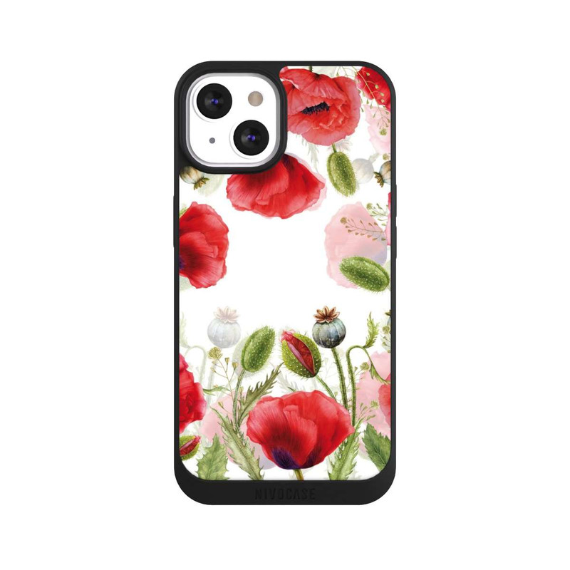 iPhone 13 NIVOpure Rahmen aus Mohnblumen