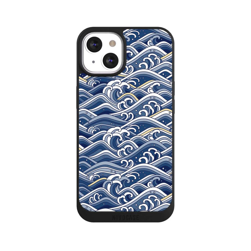 iPhone 13 NIVOpure Vagues bleues kanagawa