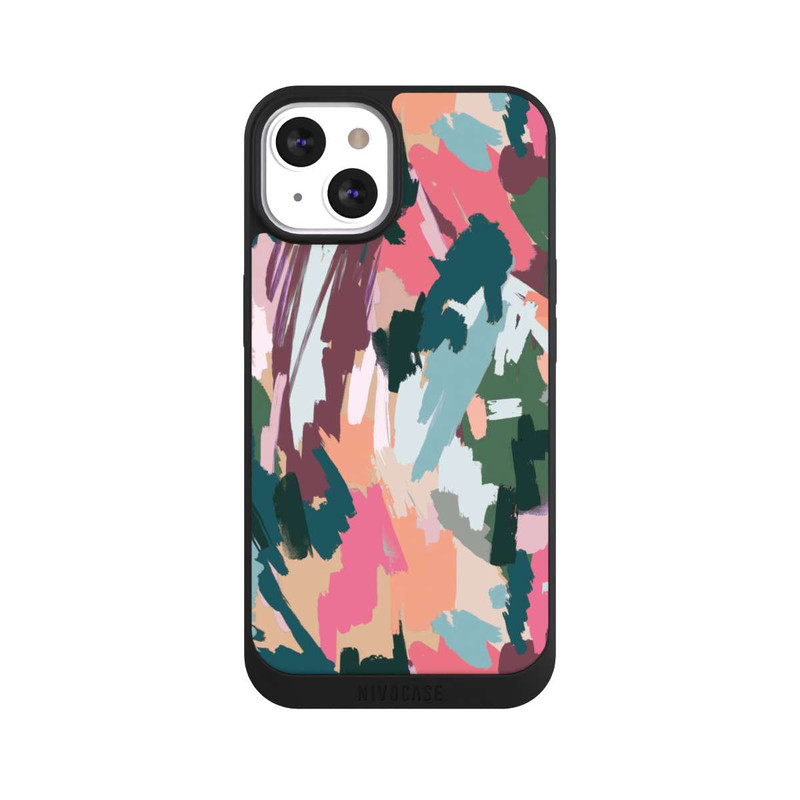 iPhone 13 NIVOpure Abstrait Artistique Texture Rose