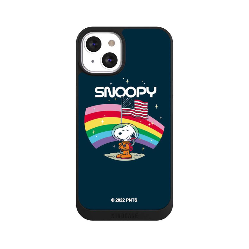 iPhone 13 NIVOpure Snoopy Weltraumreisender Regenbogen