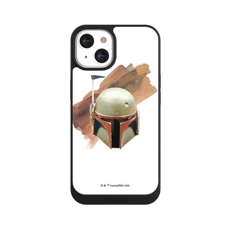 iPhone 13 NIVOpure Boba Fett Helm Weiß