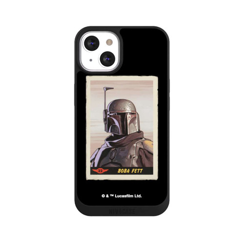 Apple iPhone 13 NIVOpure Boba Fett Badges Black Background