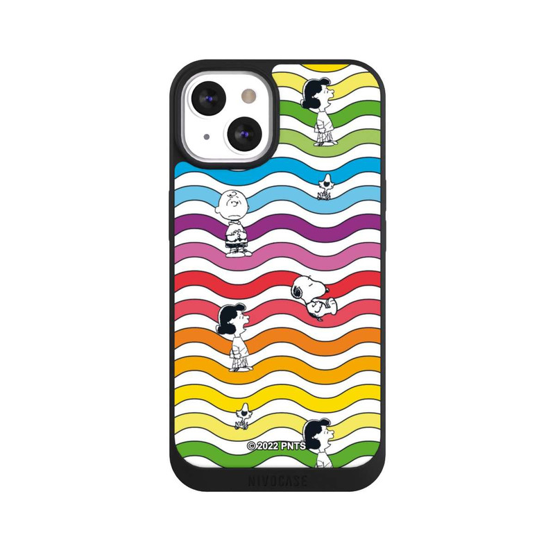 iPhone 13 NIVOpure Snoopy Pattern Arc-en-ciel