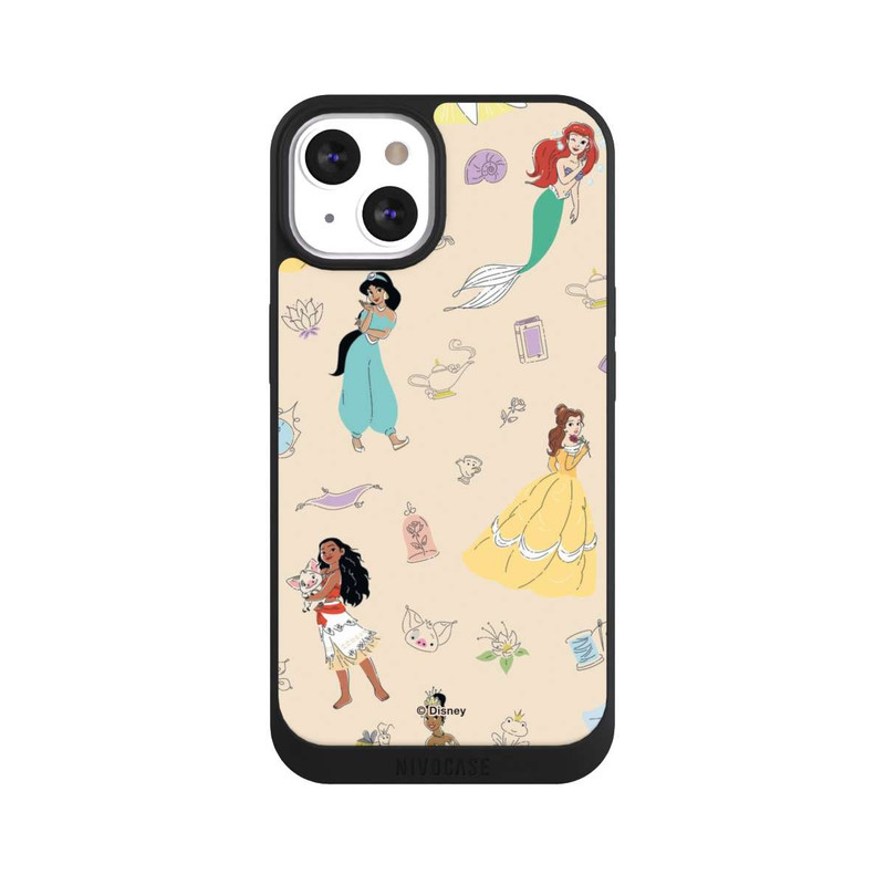 iPhone 13 NIVOpure Princess Pattern Beige Disney Princess