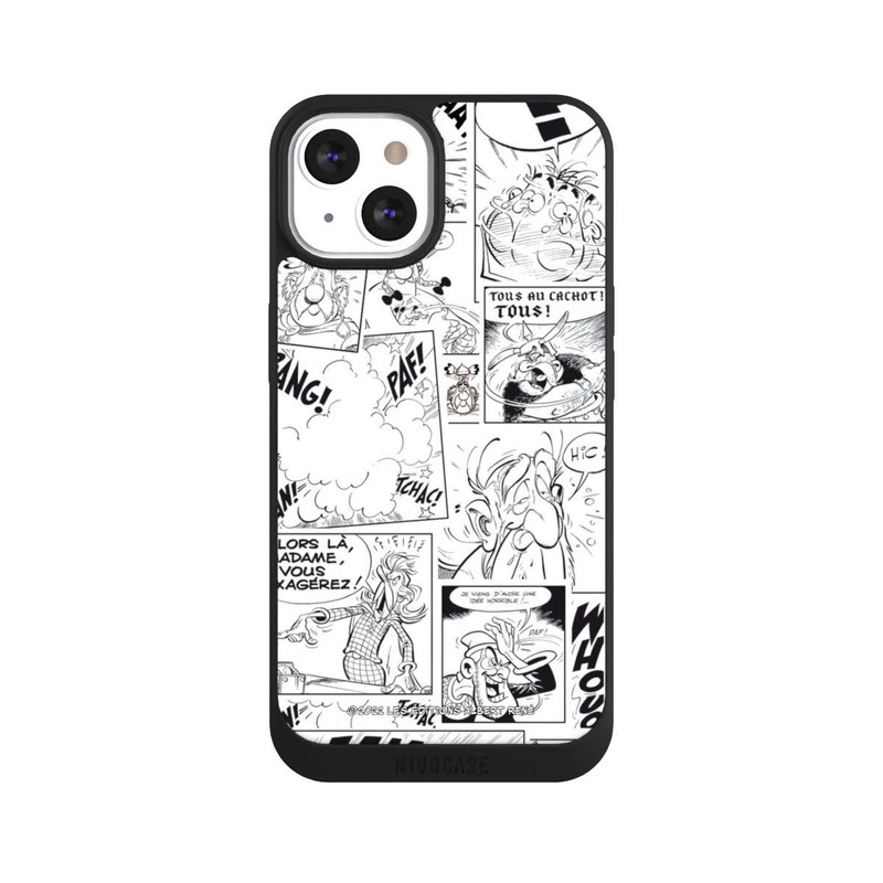 iPhone 13 NIVOpure Asterix Comic Schwarz und Weiß
