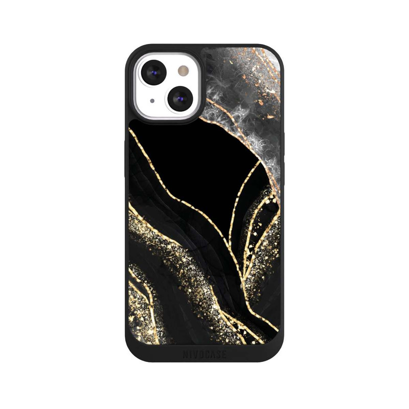 iPhone 13 NIVOpure Dark Marble Gold