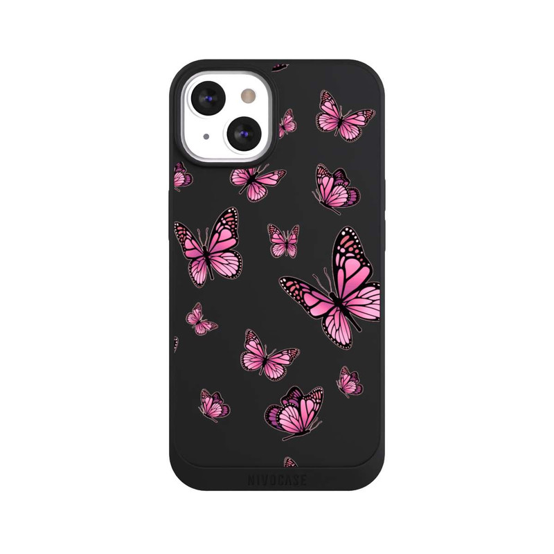 iPhone 13 NIVOpure Schmetterlinge pink