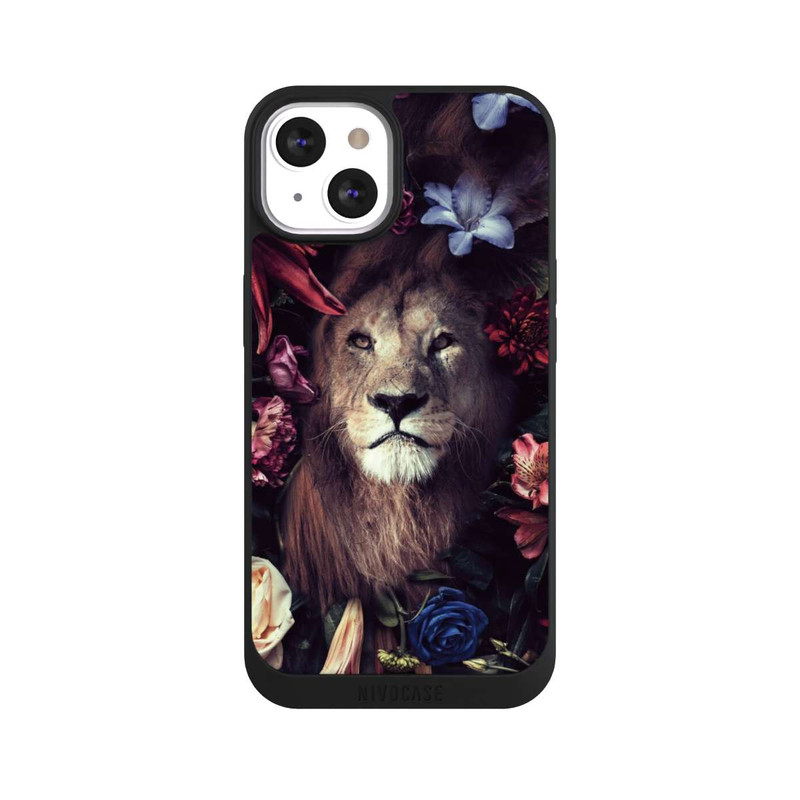 iPhone 13 NIVOpure Lion & Fleurs Colorées