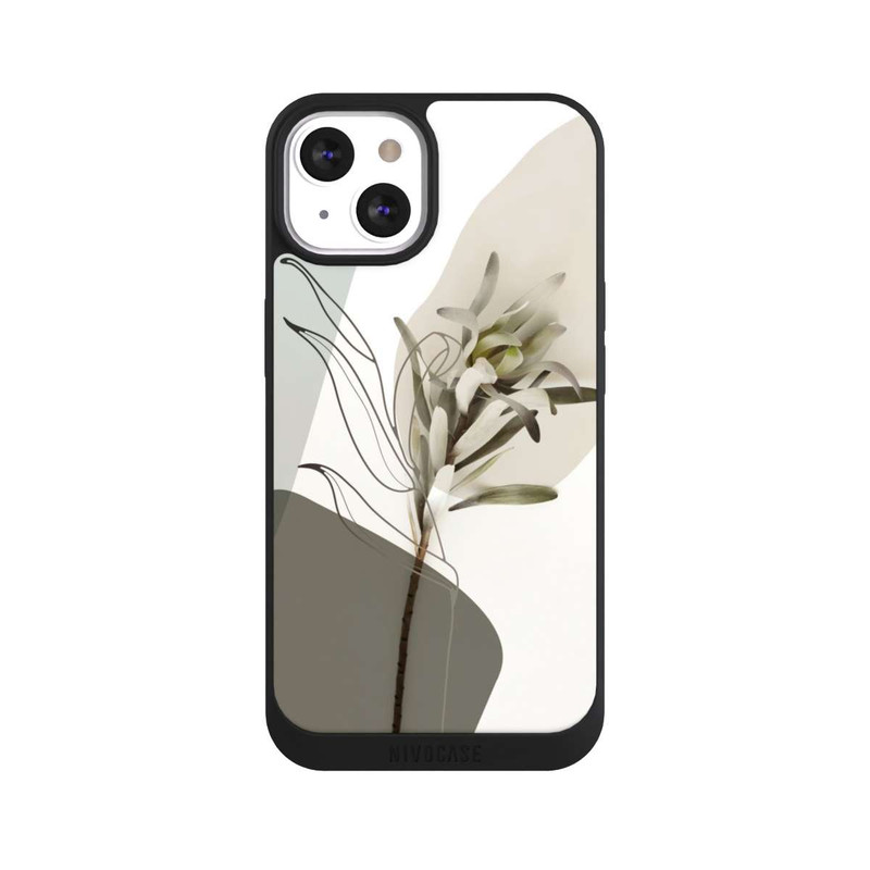 iPhone 13 NIVOpure Line Art Bohémien Vert Olive