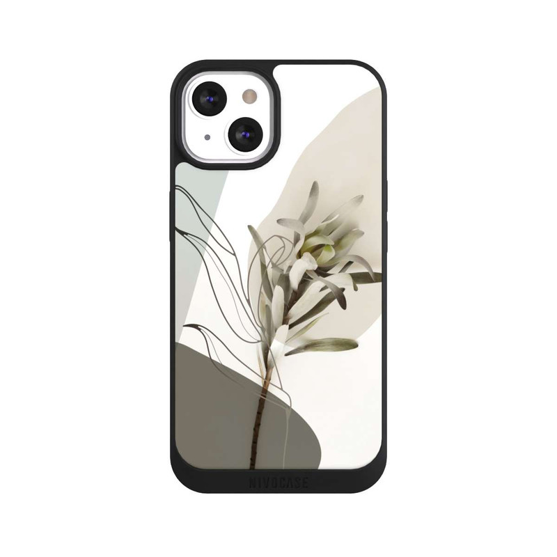 iPhone 13 NIVOpure Line Art Bohémien Vert Olive