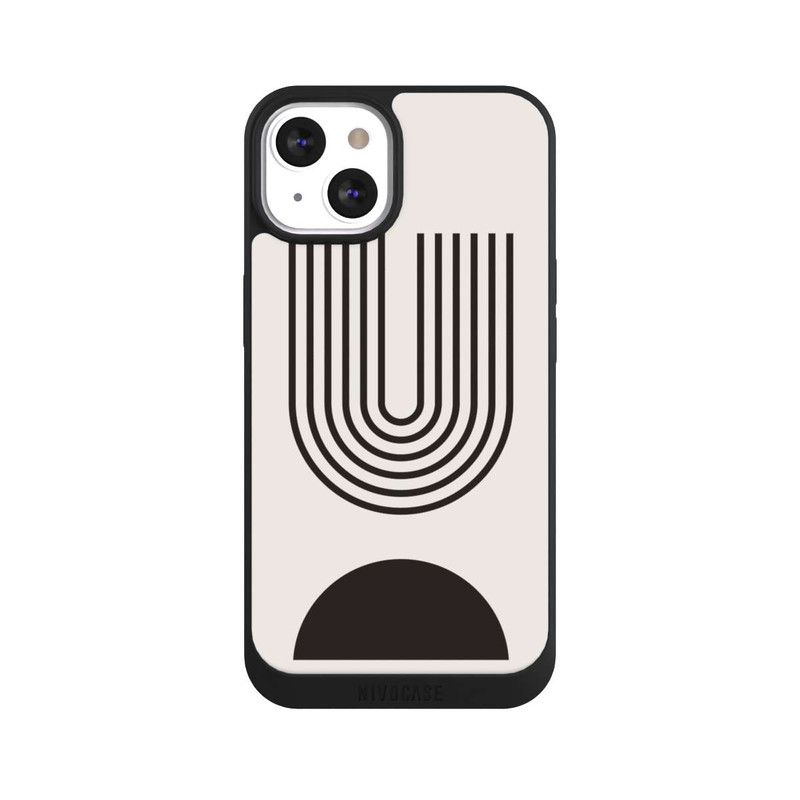 iPhone 13 NIVOpure Art moderne Lignes noires