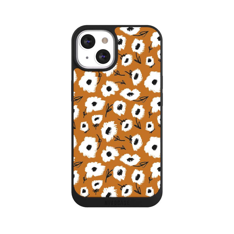 iPhone 13 NIVOpure Flower pattern ocker