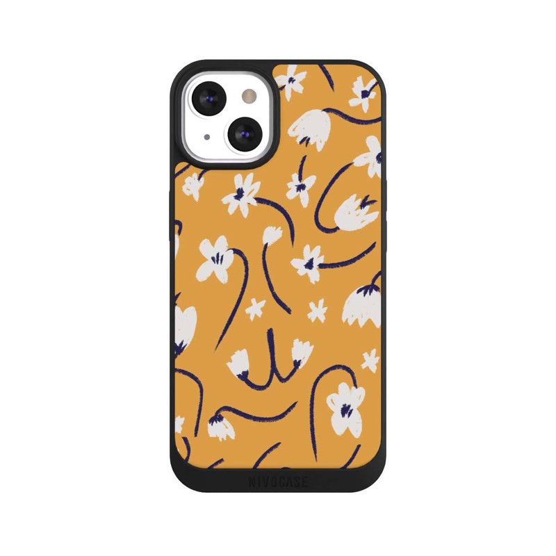 iPhone 13 NIVOpure Pattern Petites Fleurs Jaunes