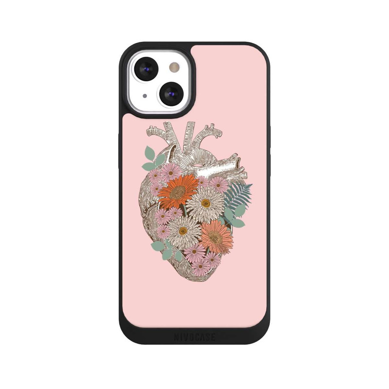 iPhone 13 NIVOpure Cœur Fleuri Vintage