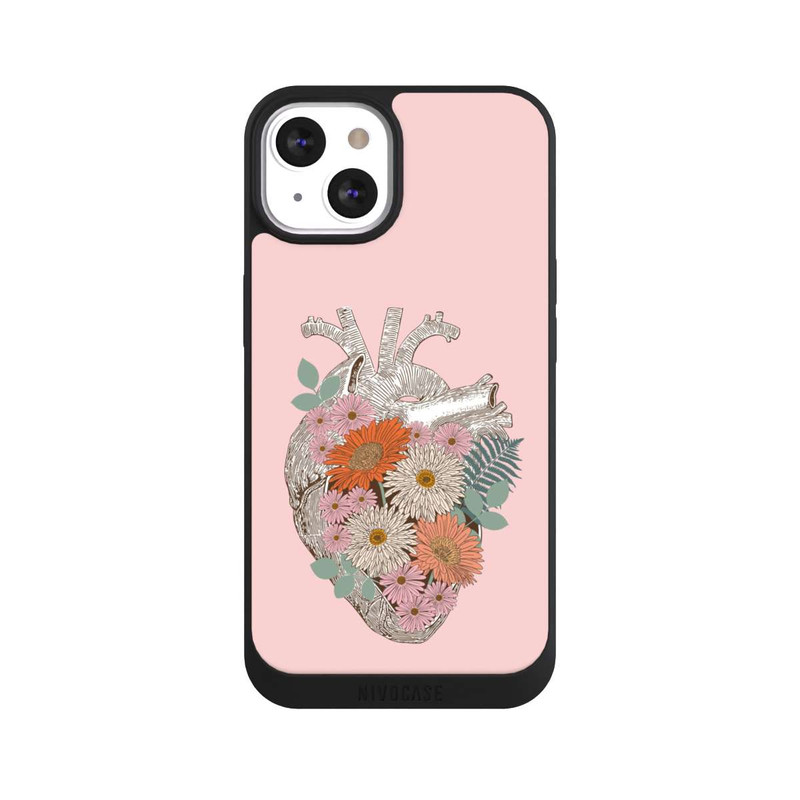 iPhone 13 NIVOpure Cœur Fleuri Vintage