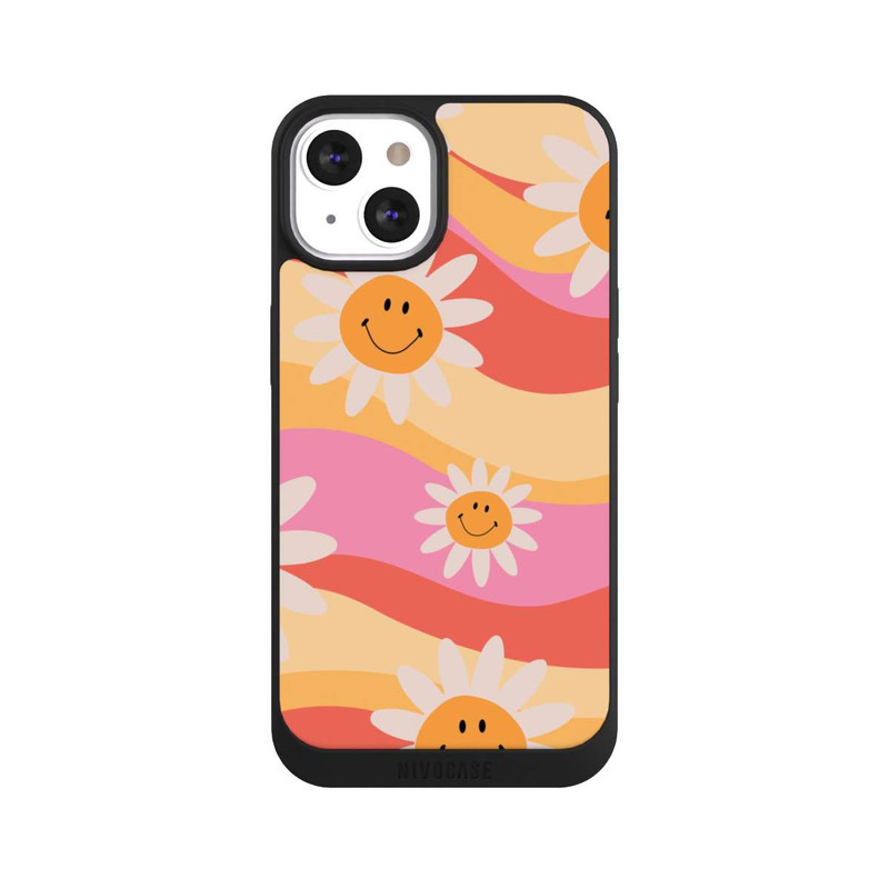 iPhone 13 NIVOpure Retro Smiles Orange Colorful