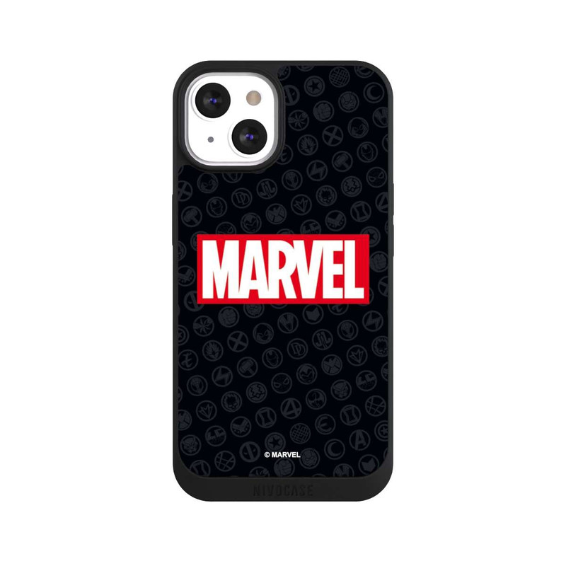 iPhone 13 NIVOpure Marvel Logo Noir Rouge