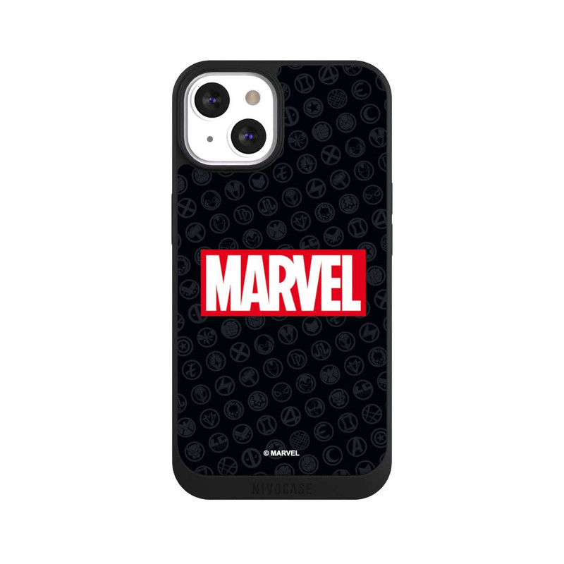iPhone 13 NIVOpure Marvel Logo Noir Rouge