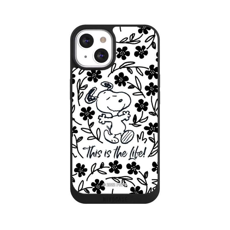 iPhone 13 NIVOpure Snoopy schwarz und weiß This Is The Life