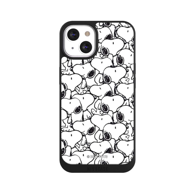 iPhone 13 NIVOpure Snoopy Muster Schwarz und Weiß