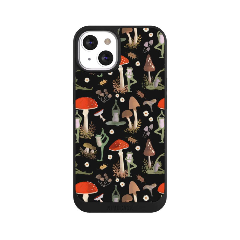 iPhone 13 NIVOpure Yoga-Frösche mit Pilzen