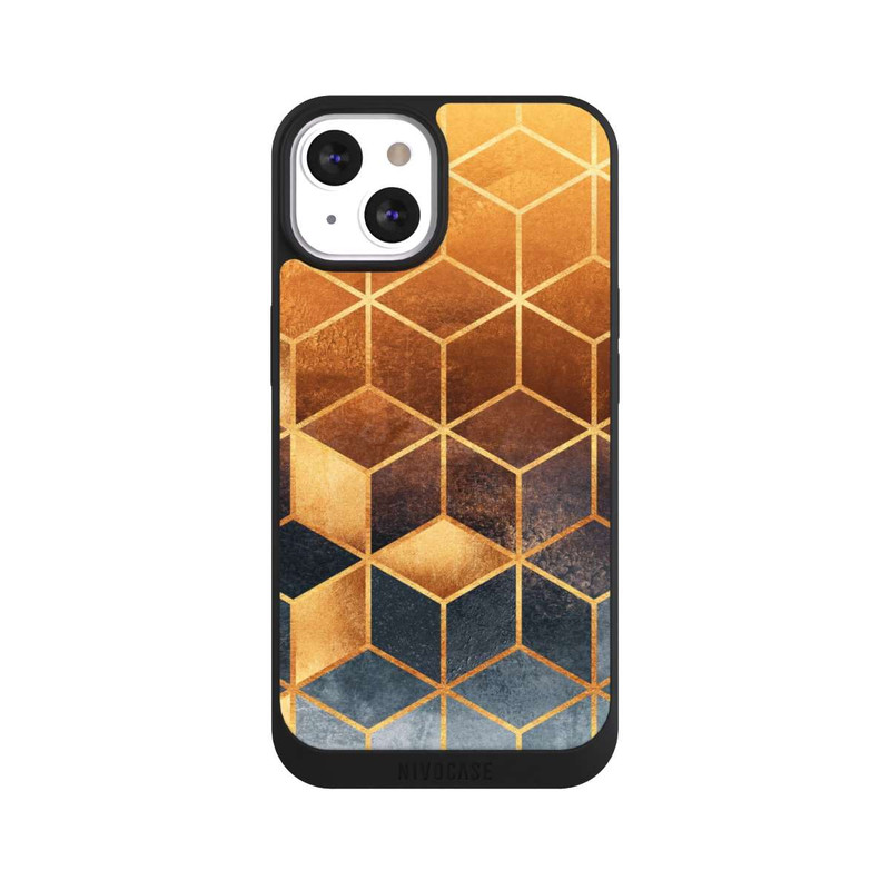 iPhone 13 NIVOpure Cubes Dorés