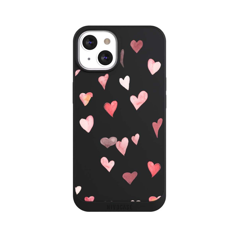 iPhone 13 NIVOpure Coeurs de Saint-Valentin tombant
