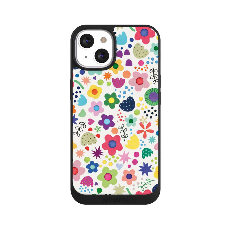 iPhone 13 NIVOpure Psychedelische Blumen bunt
