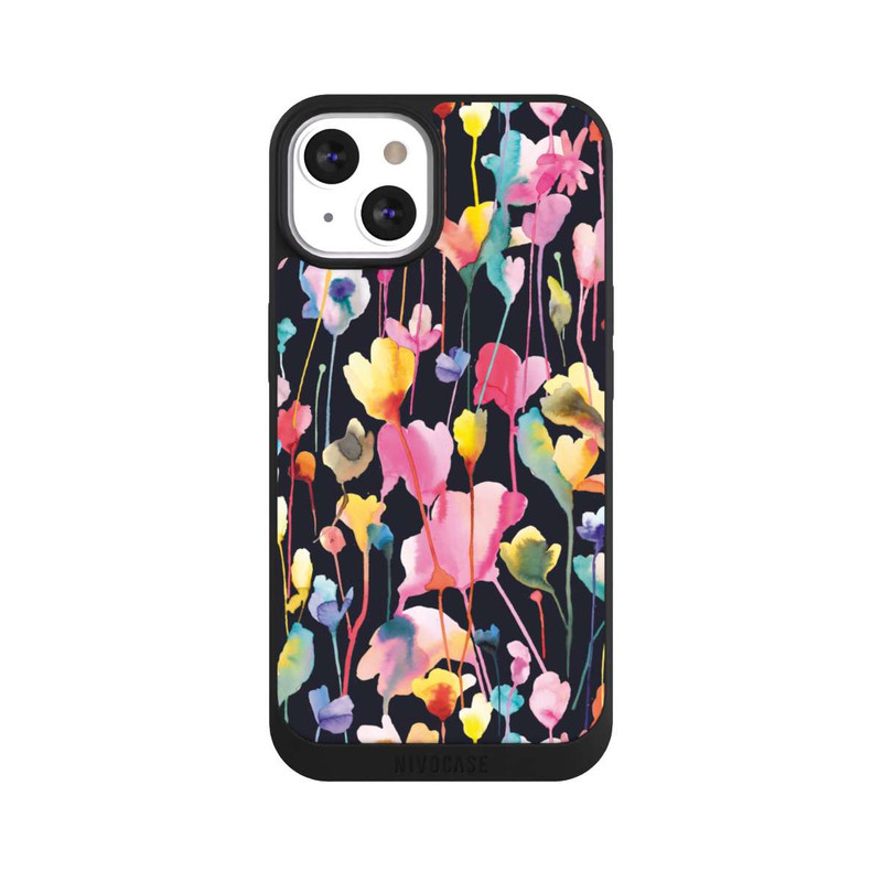 iPhone 13 NIVOpure Wildblumen schwarz
