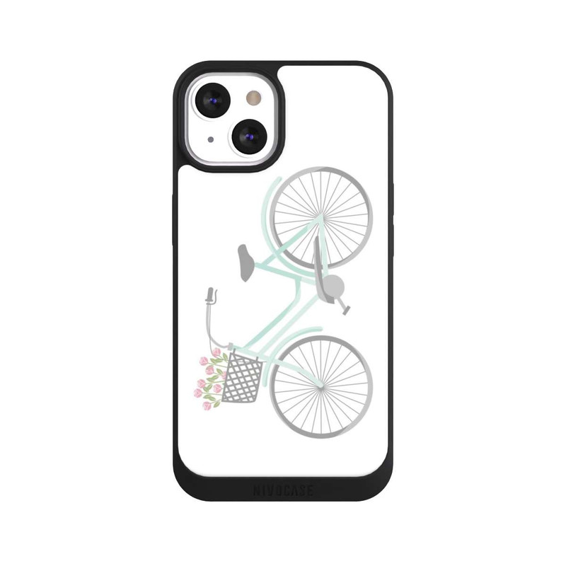 iPhone 13 NIVOpure Retro Fahrrad weißer Hintergrund 