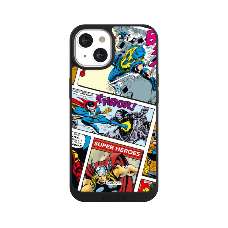 iPhone 13 NIVOpure Marvel Retro Comic Blue