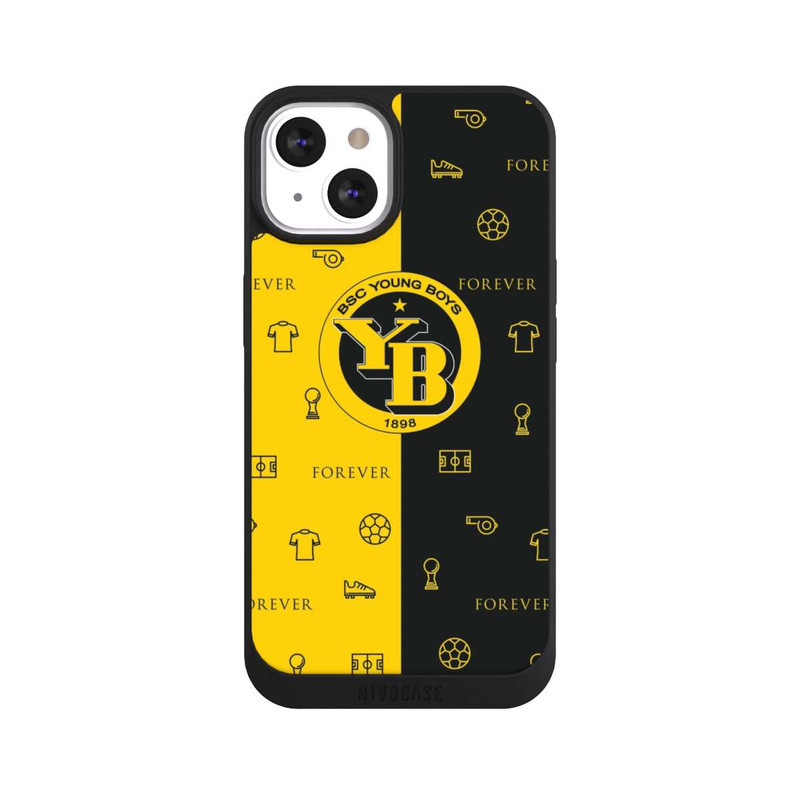 iPhone 13 NIVOpure BSC YB Gelb Schwarz Muster
