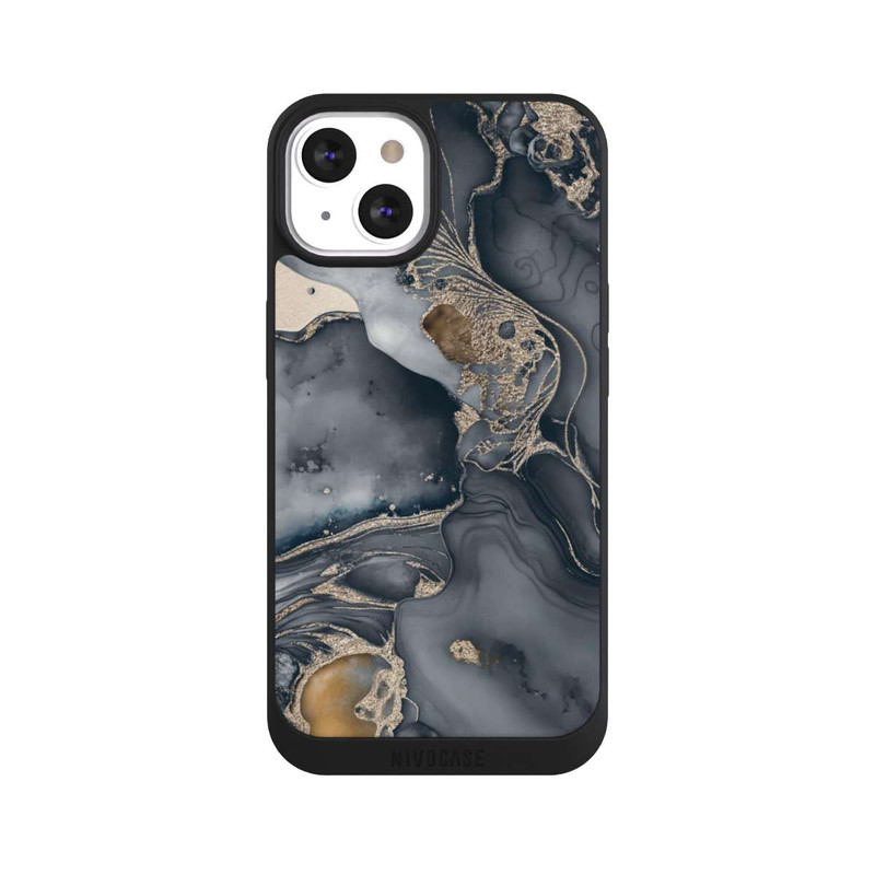 iPhone 13 NIVOpure Alcohol Ink Gold Grey
