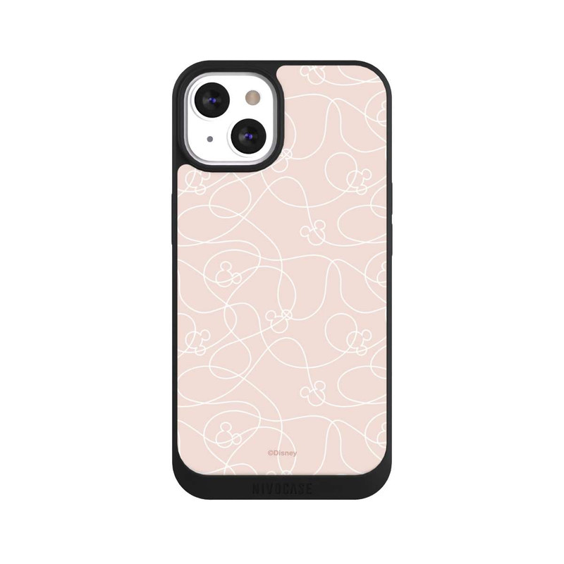 iPhone 13 NIVOpure Micky Line Art Pattern Rose 