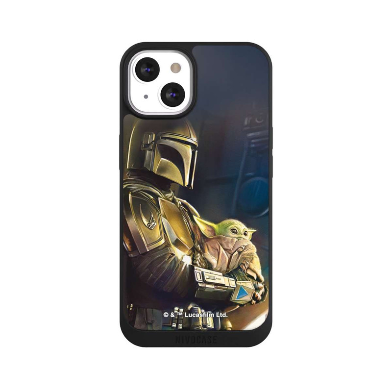 iPhone 13 NIVOpure Mandaloriens et Grogu à l'intérieur du vaisseau